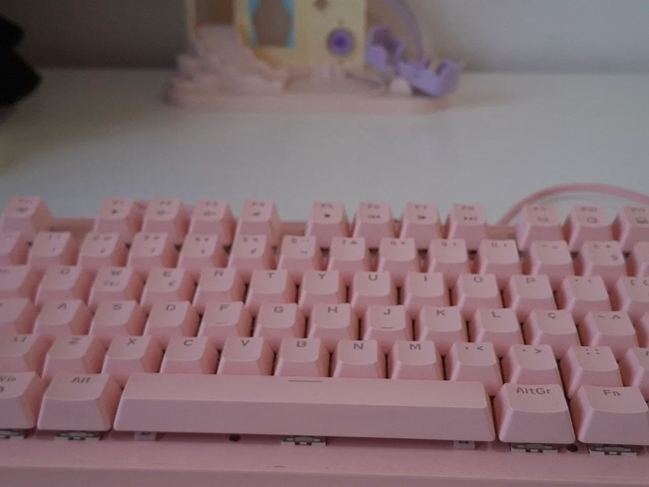 teclado mecânico rosa - Foto 3