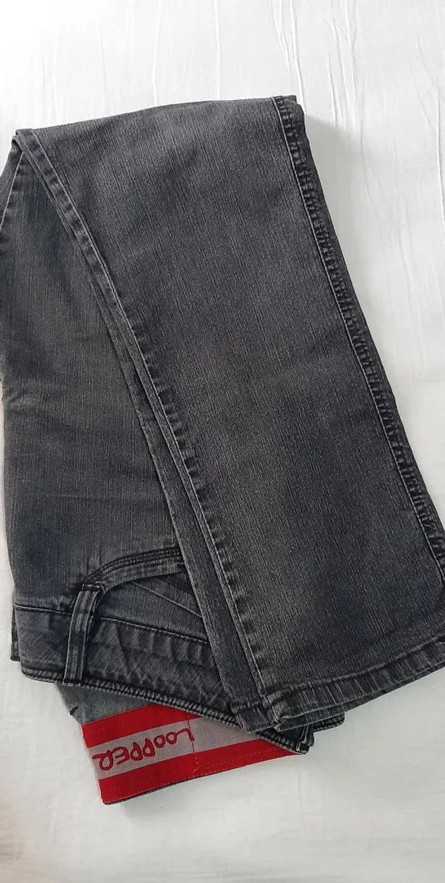 Calça jeans cinza Loopper 48 - Foto 4