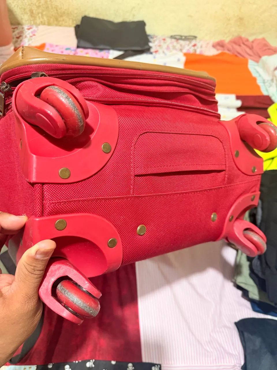 Mala Tommy Hilfiger bordo  - Foto 4