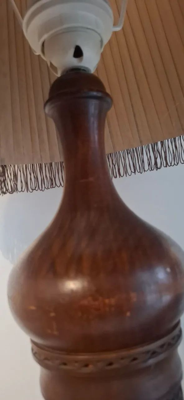 Lustre madeira antigo - Foto 4