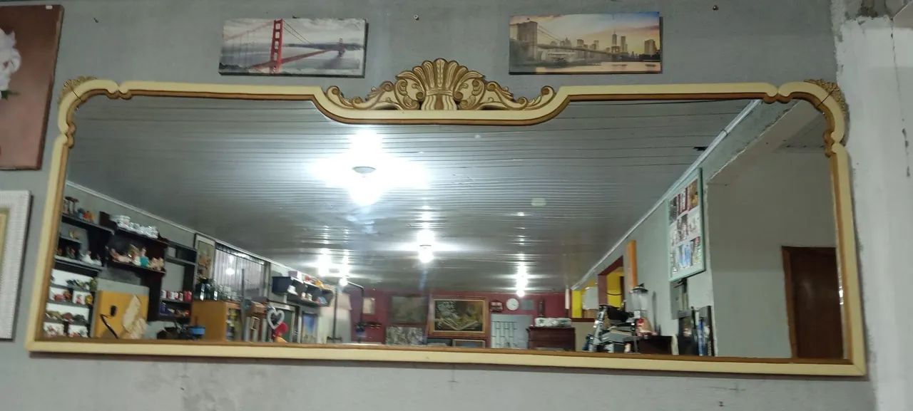 Lindo jogo de sofa e espelho Luiz XV  - Foto 4