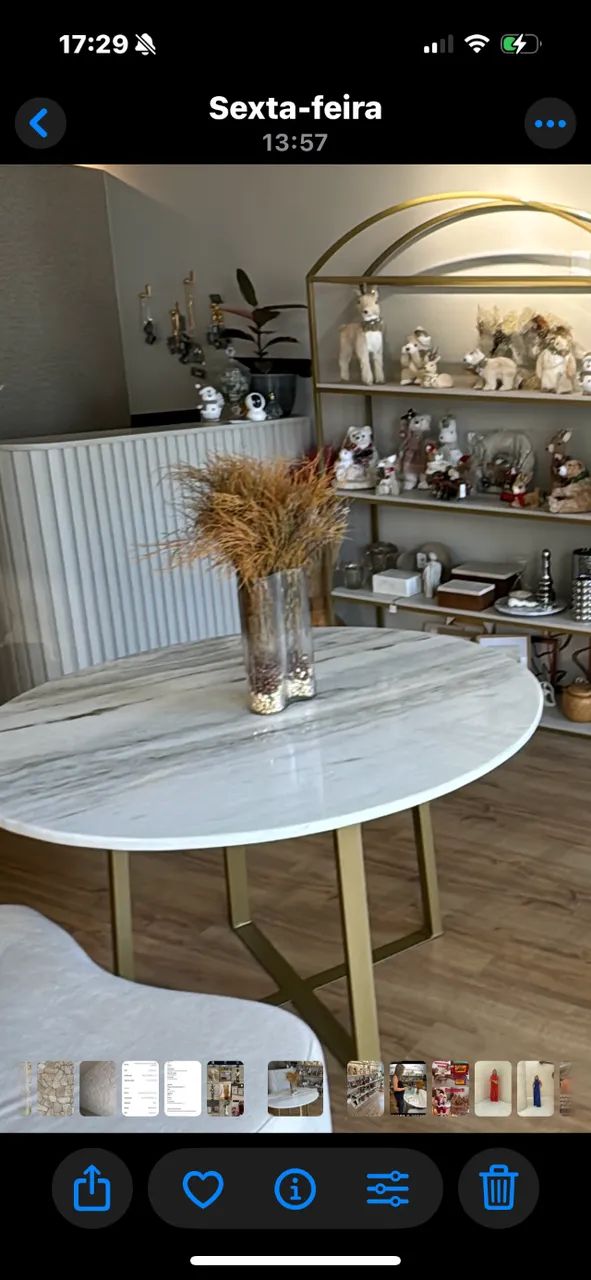 Mesa de jantar luxo em mármore