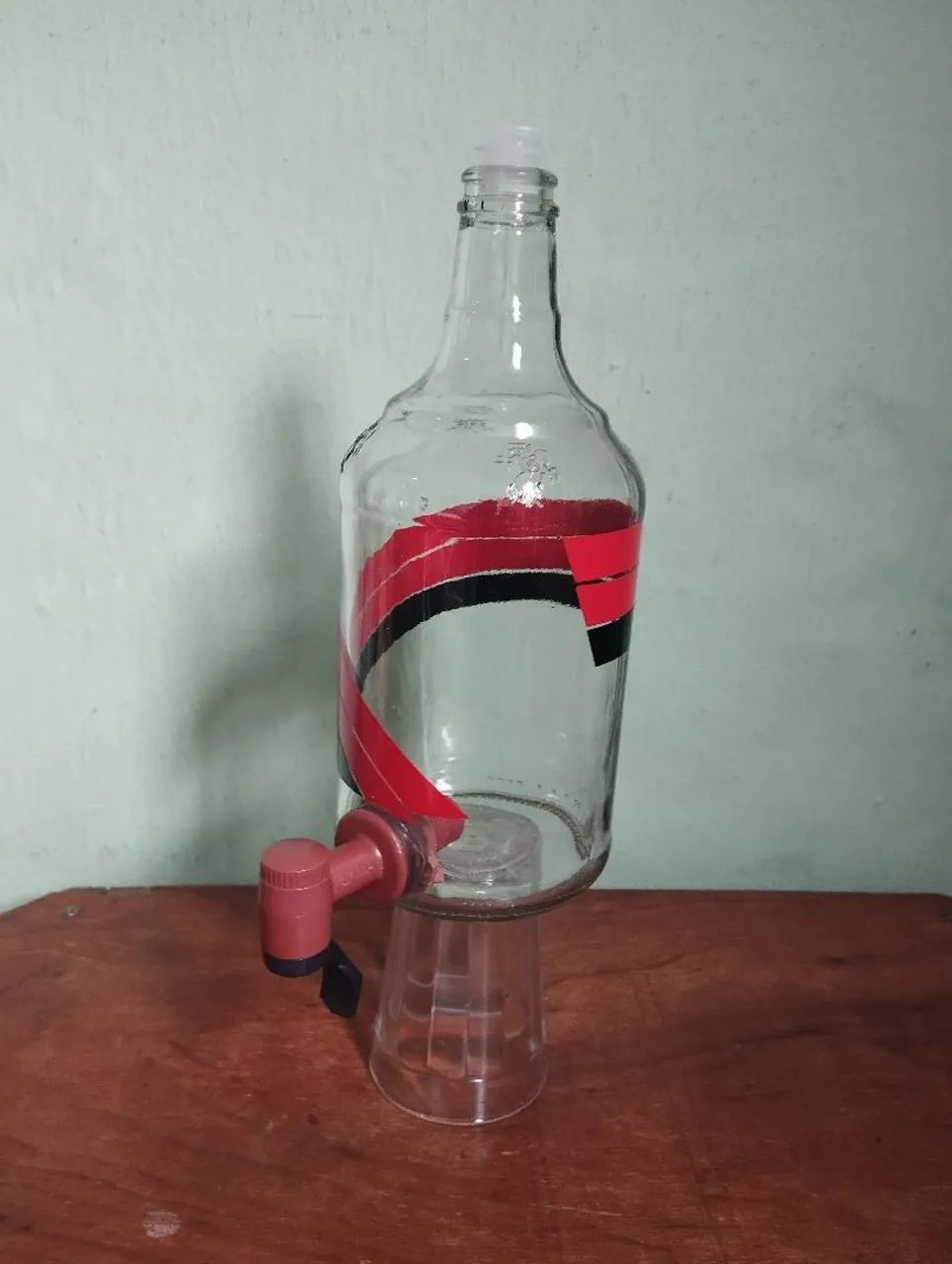 GARRAFA DE VIDRO PARA COLOCAR BEBIDAS  - Foto 2