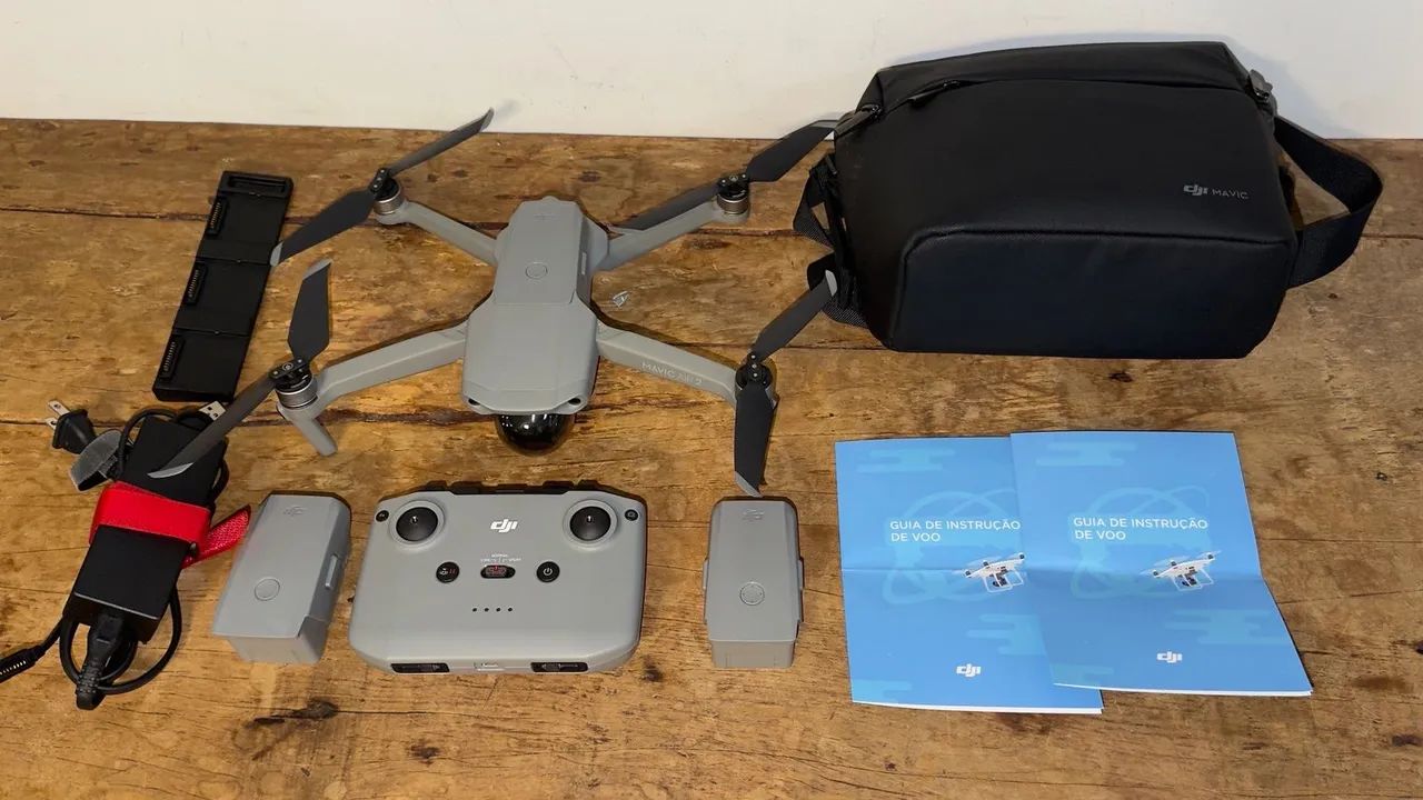 Drone Dji Mavic Air 2 Combo Fly More Cinza apenas 1h de uso