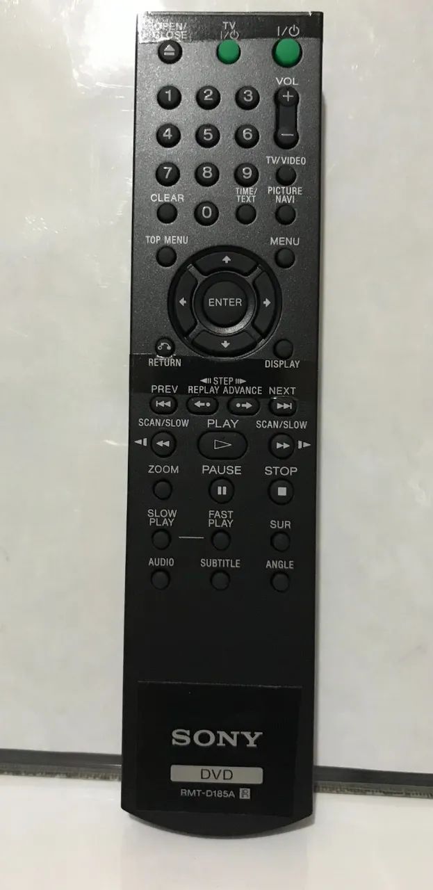 controle remoto original sony rmt-d185a(Para aparelhos de Dvds Sony!)