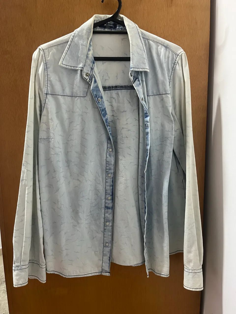 Camisa jeans azul Hering M