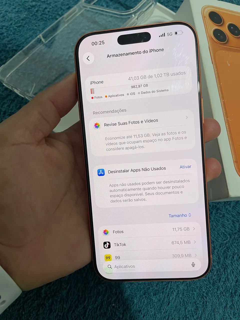 iPhone 17 pro - 1TB - laranja  - Foto 5