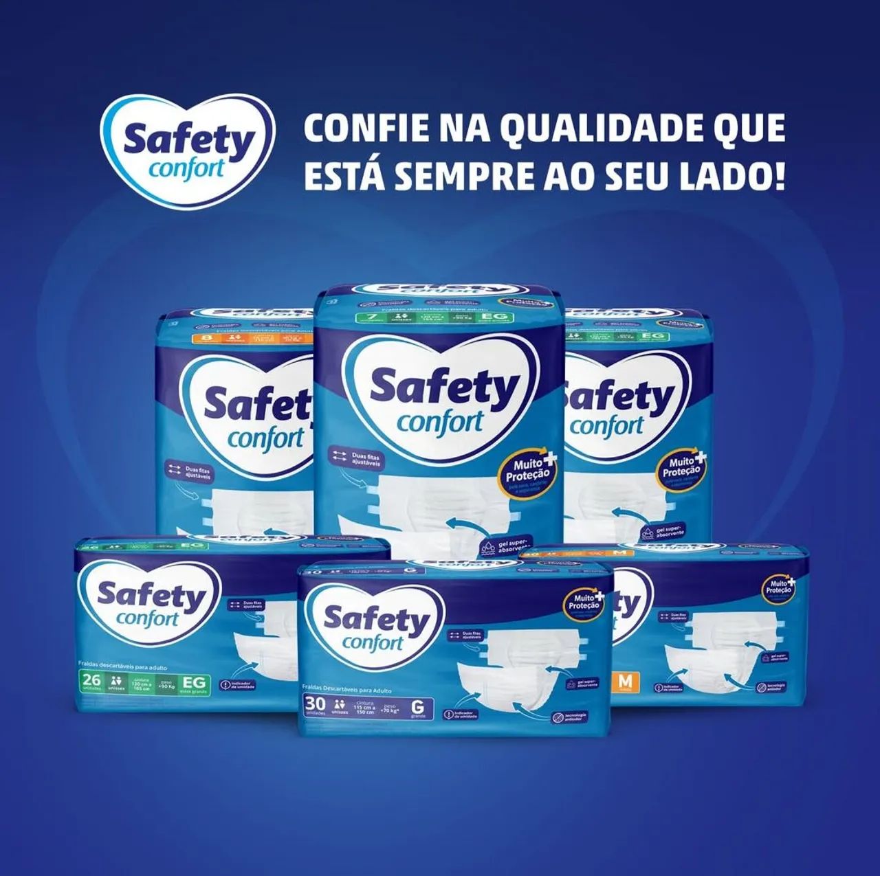 Fraldas Geriatrica Safety  Tamanho G/30