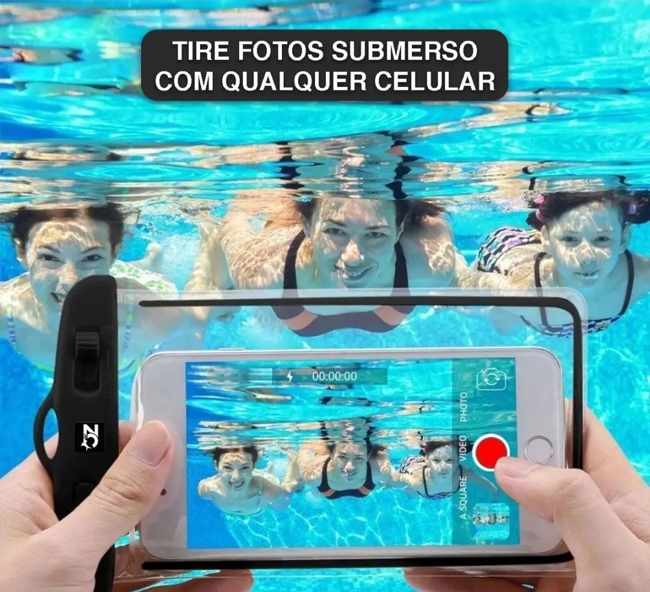 Capa Bolsa Para Celular A Prova D'água Impermeável - Foto 5
