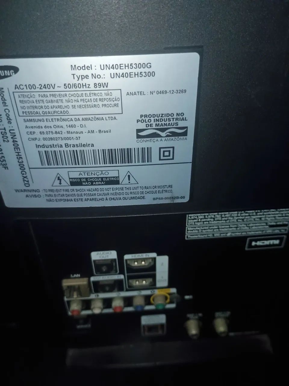 Tv Samsung 42 polegadas para tirar peças ou quem arruma aparelhos  - Foto 2