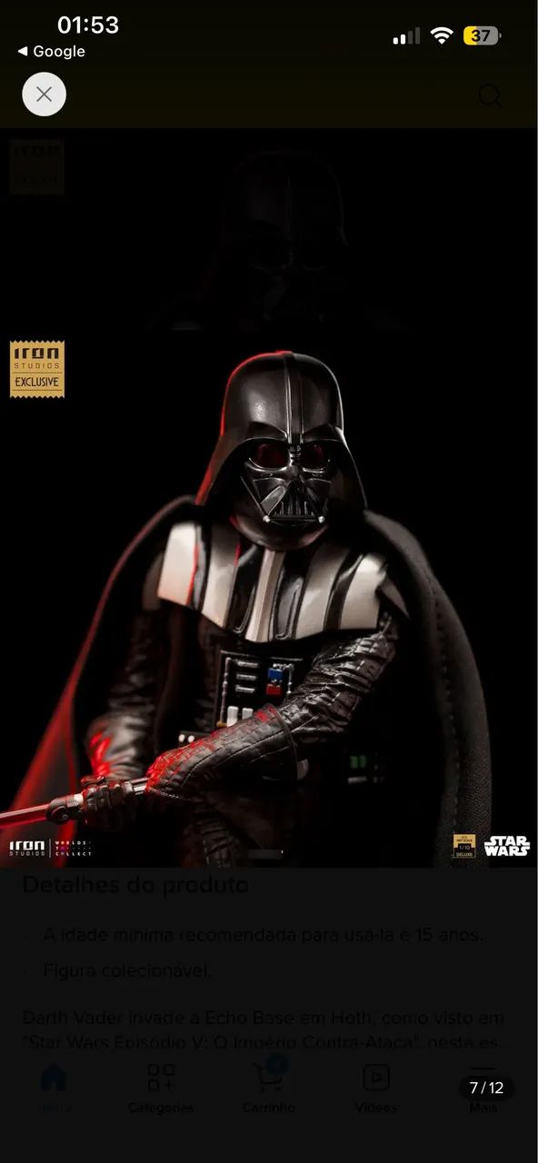 Darth Vader Deluxe 1/10 - Exclusivo Ccxp 23 - Iron Studios - Foto 2