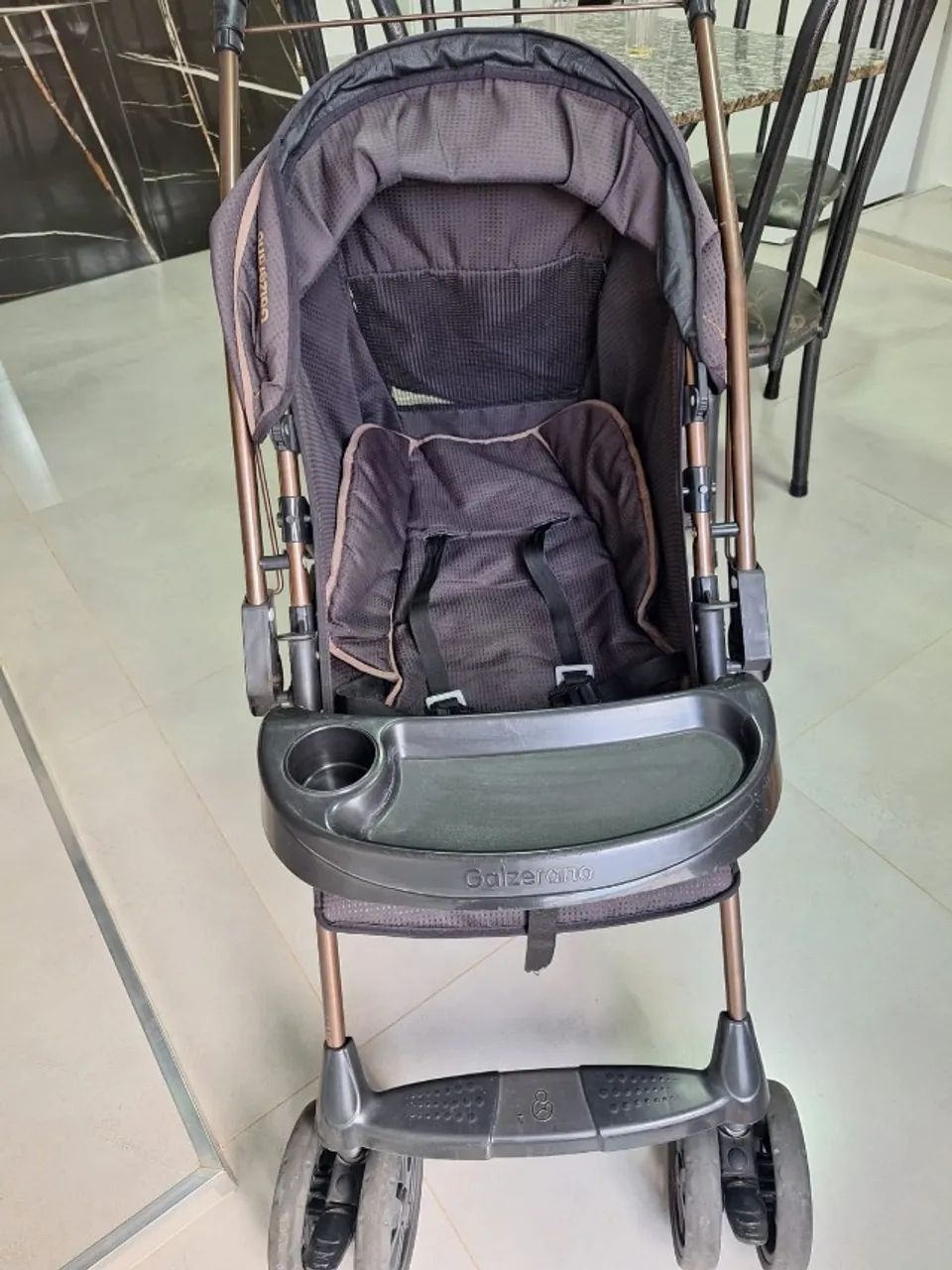 Carrinho Romano G22 Preto Cobre Galzerano - Foto 4