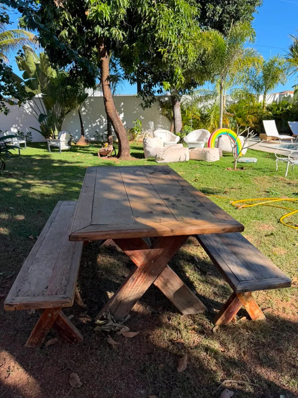 Mesa de madeira maciça - Foto 2