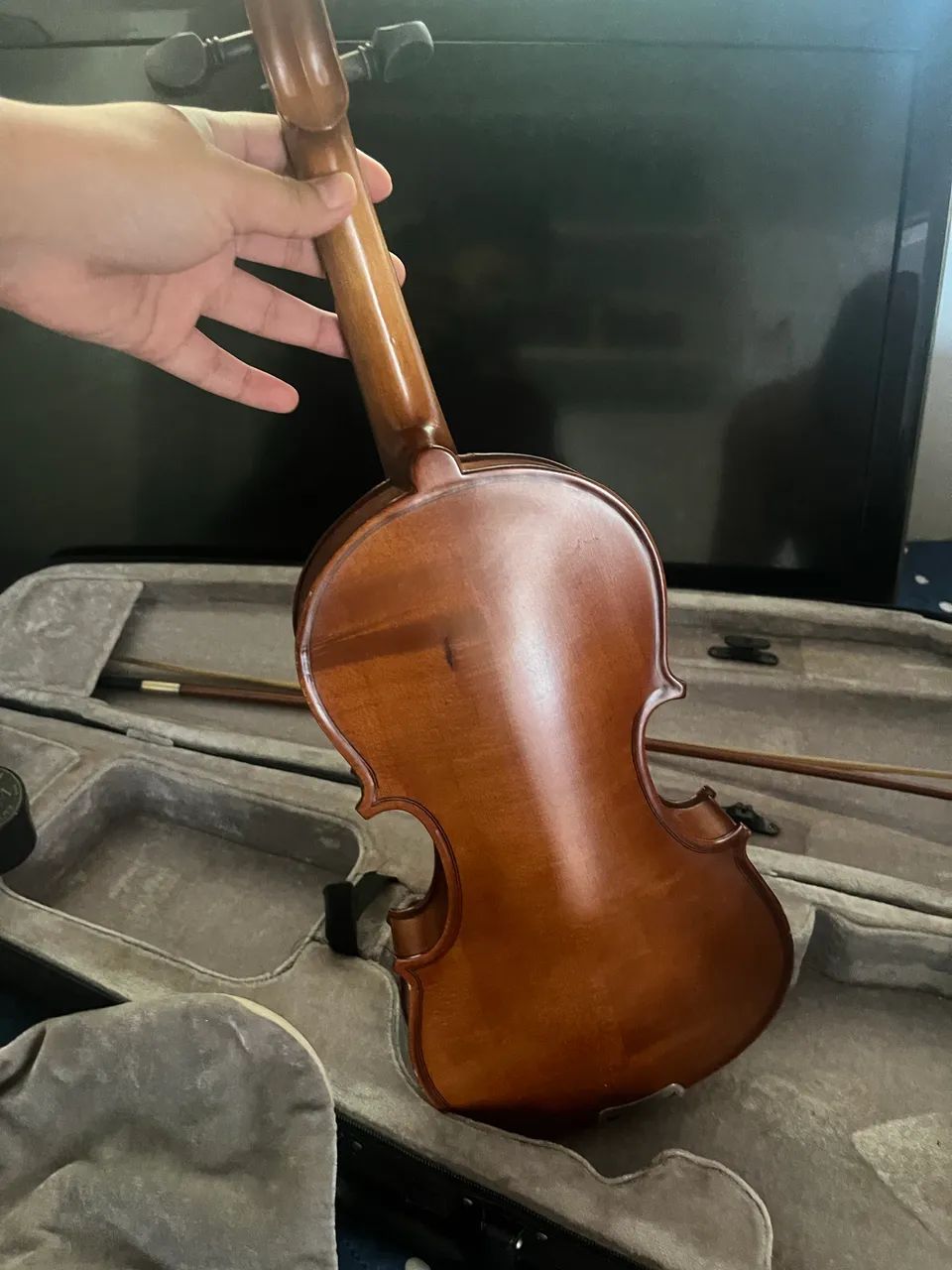 Violino com tudo dentro da caixa e um Breu de brinde  - Foto 4