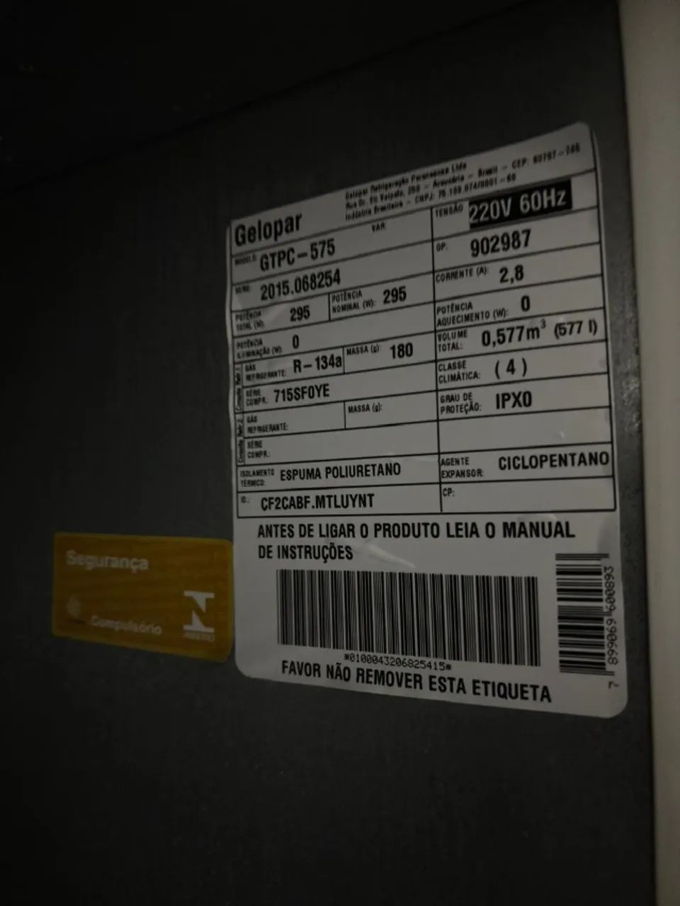 Gelopar Vertical 575L Branco - Foto 4