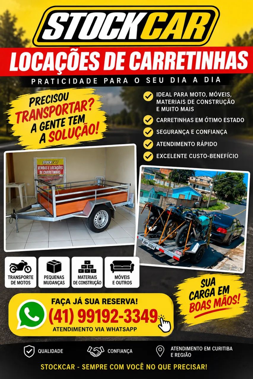 Aluguel de carretinhas para Viagem de final de ano 