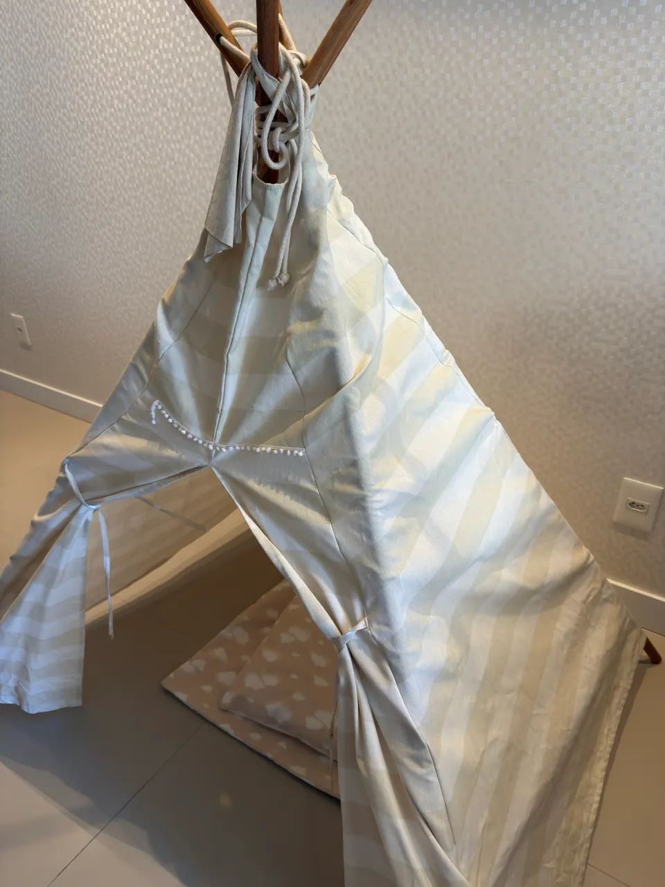 Cabana Tenda Infantil de Tecido  - Foto 3
