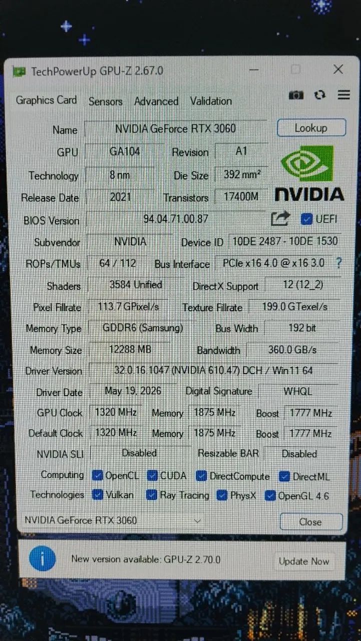 Nvidia RTX 3060 12GB OC - Foto 3