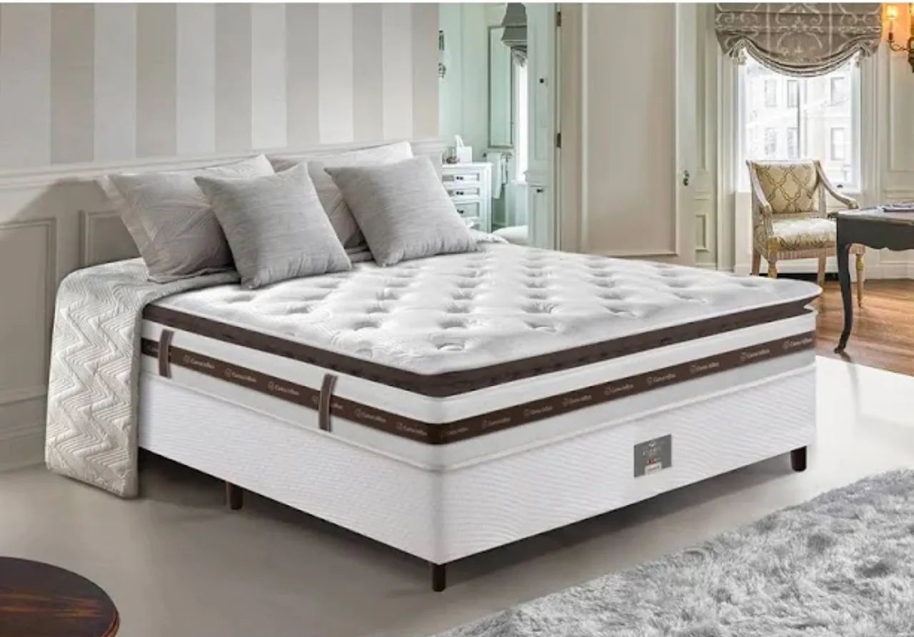 VENDO CAMA BOX COMPLETA NOVA  - Foto 3