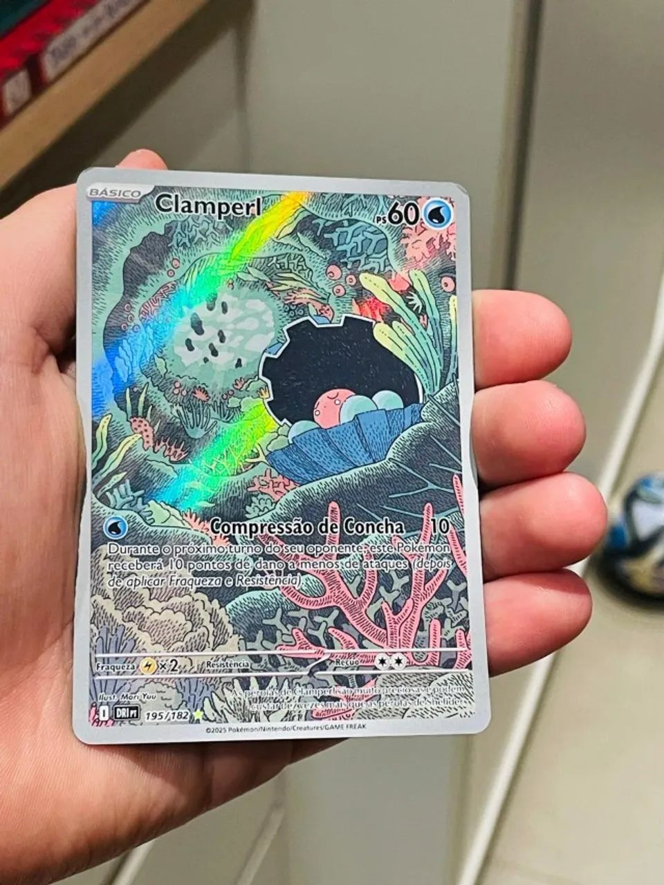 CARTA POKÉMON Clamperl (195/182)FOIL - Foto 2