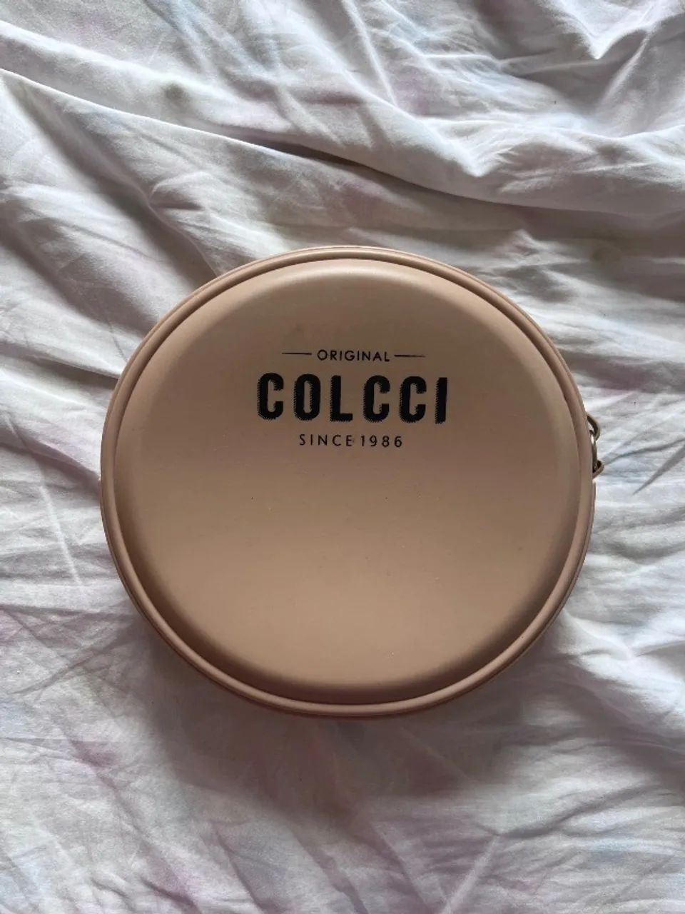 bolsa colcci bege redonda