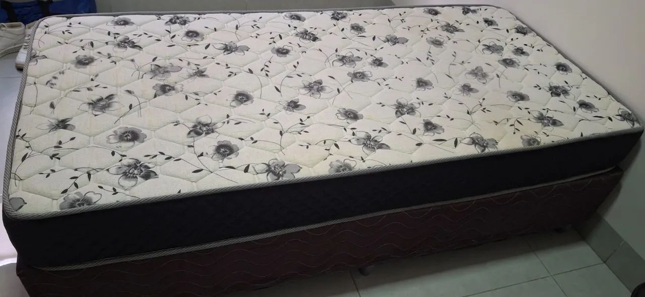Cama box com colchão de solteiro - Foto 3