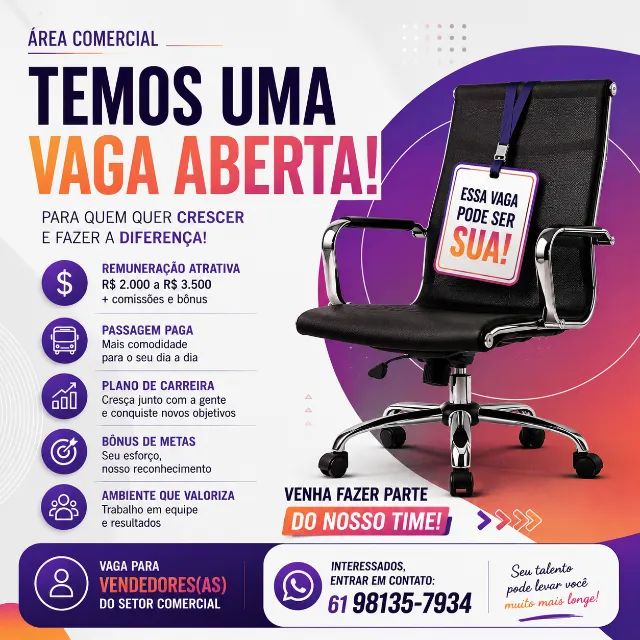 Emprego - Area comercial