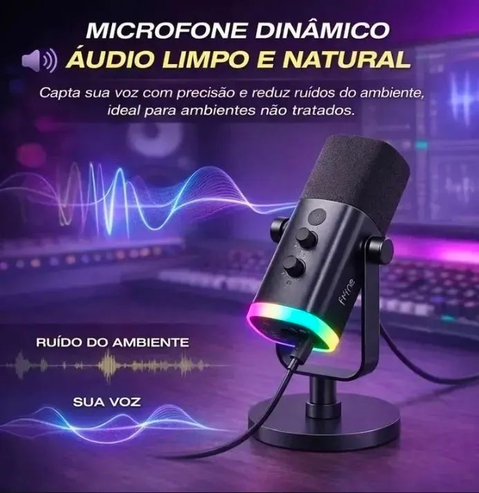 Microfone Fifine Ampligame AM8 - Foto 3