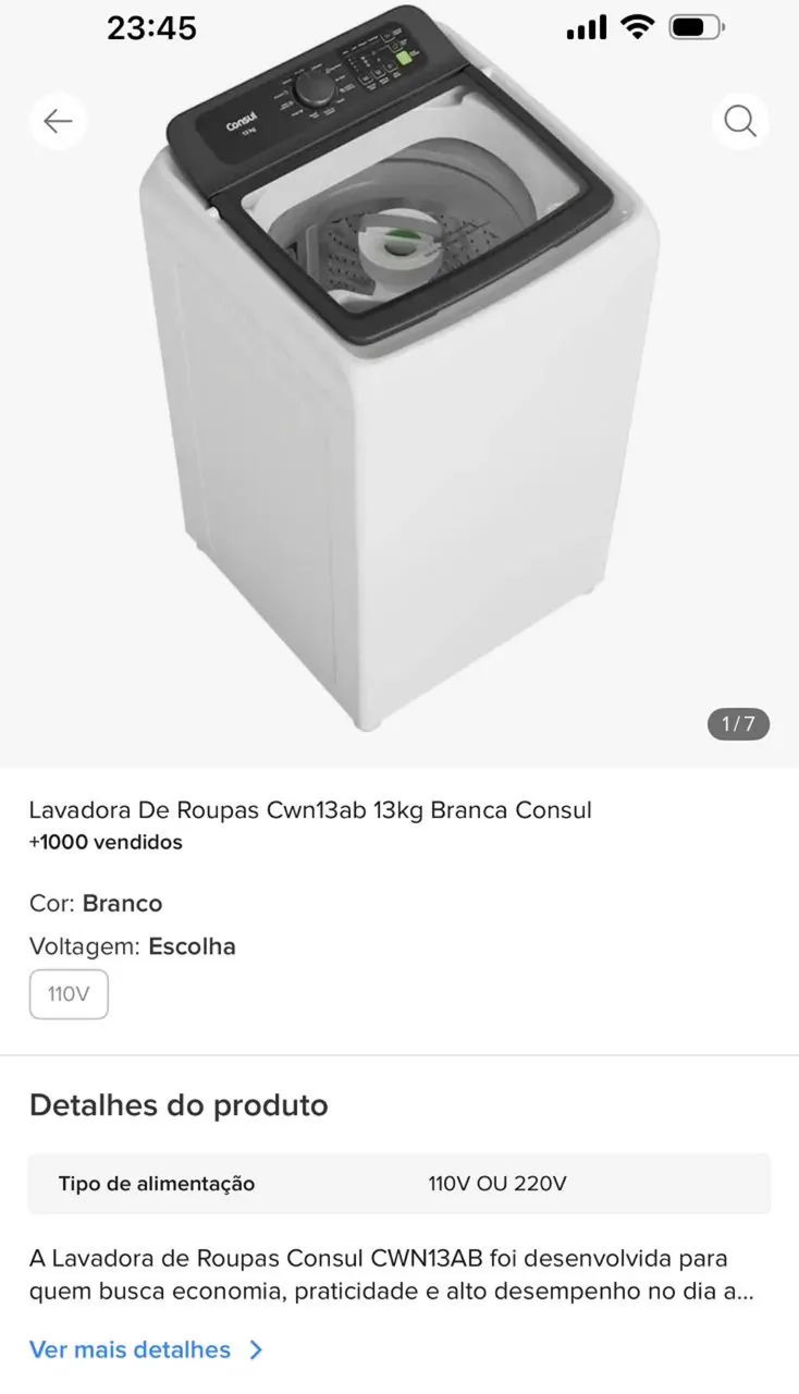 Máquina de Lavar Roupa Consul 13Kg - Foto 3