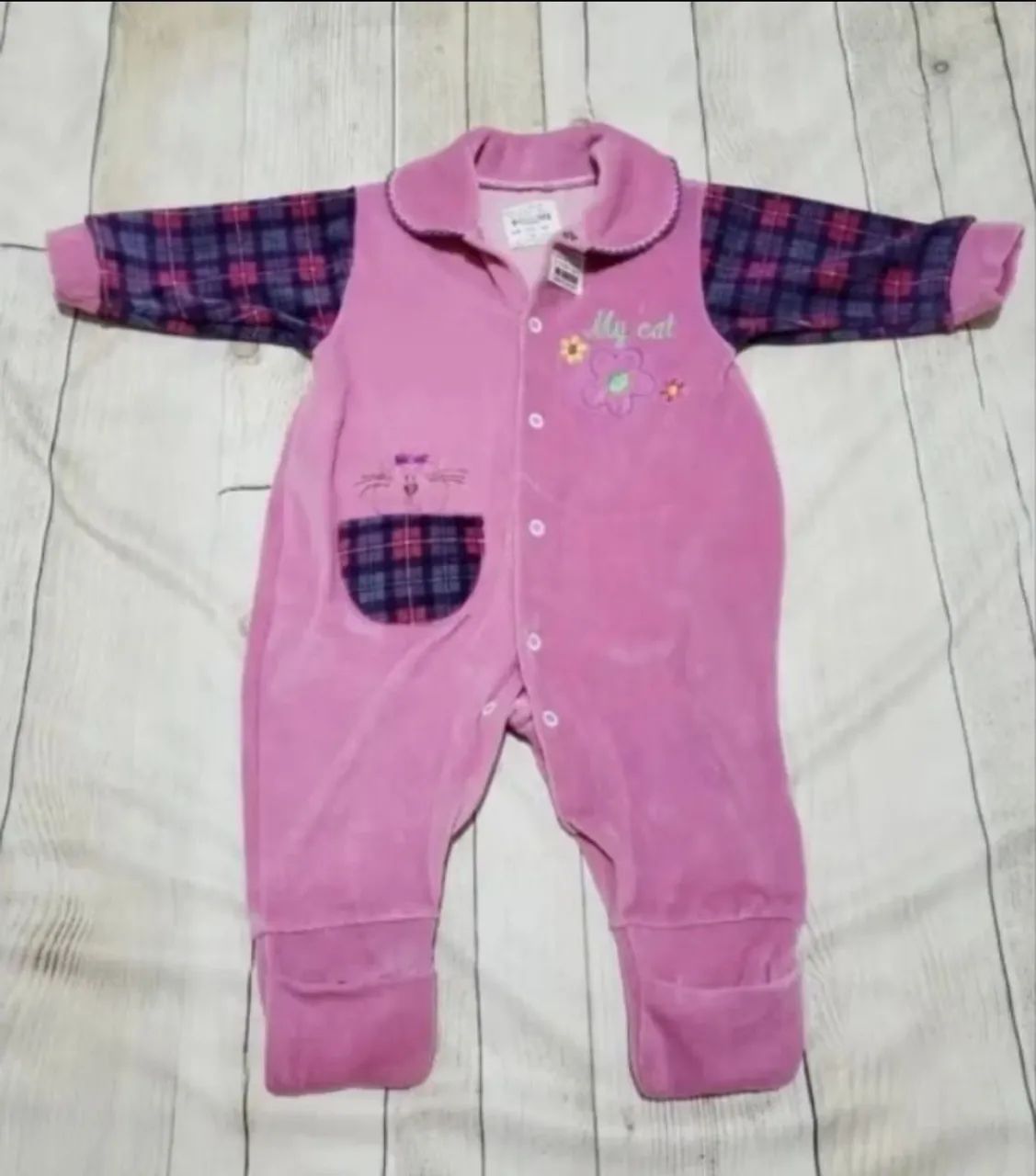 Macacão bebê menina 9 a 12