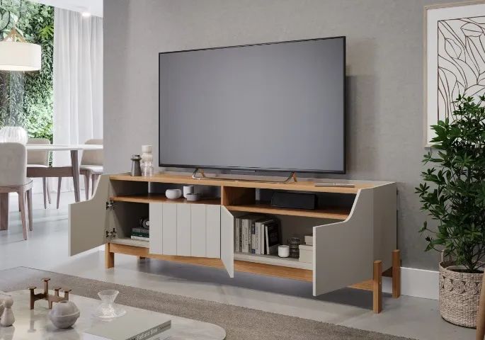 Bancada Moema + Painel Maragogi para Tvs ate 84 Polegadas (Novo) - Foto 5