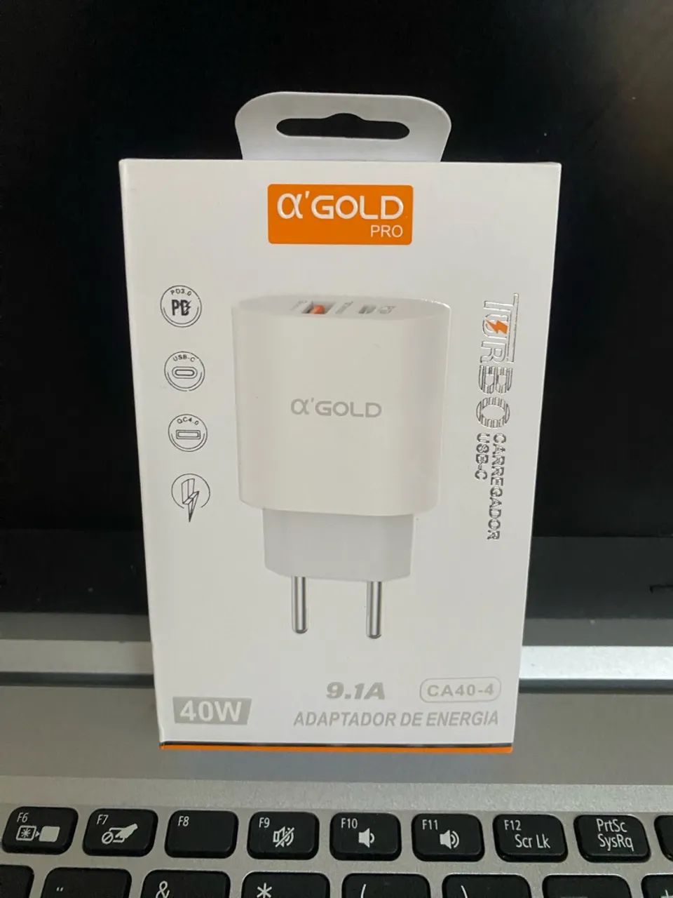 Fonte USB e tipo C turbo