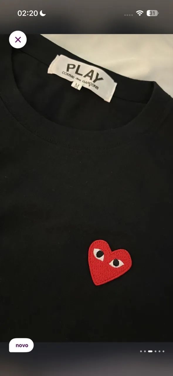 Blusa cdg 1.1nova  - Foto 3