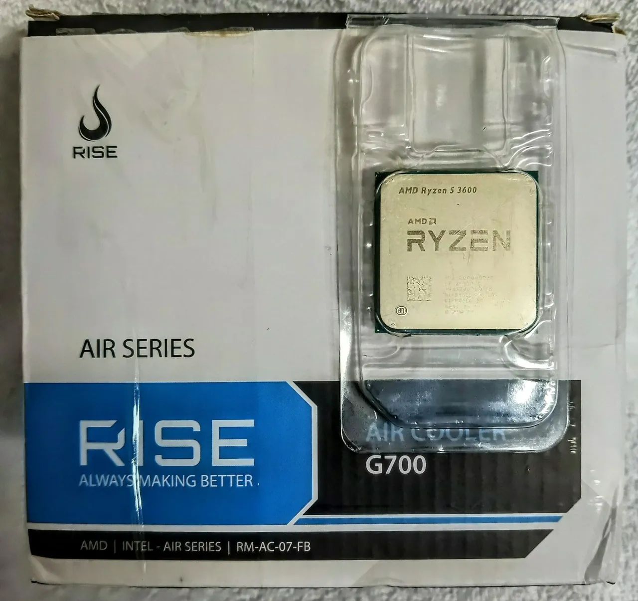 AMD Ryzen 5 3600, 8 Núcleo, 12 Threads, Click 3.6Ghz, Overclock