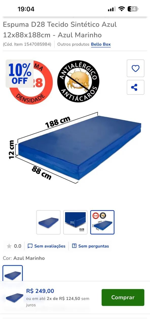 Cama e colchão hospitalar - Foto 2