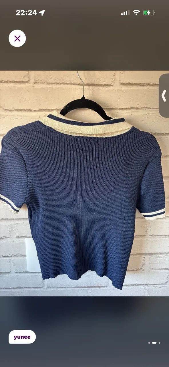 Camiseta Polo Yunee Azul Royal  - Foto 2