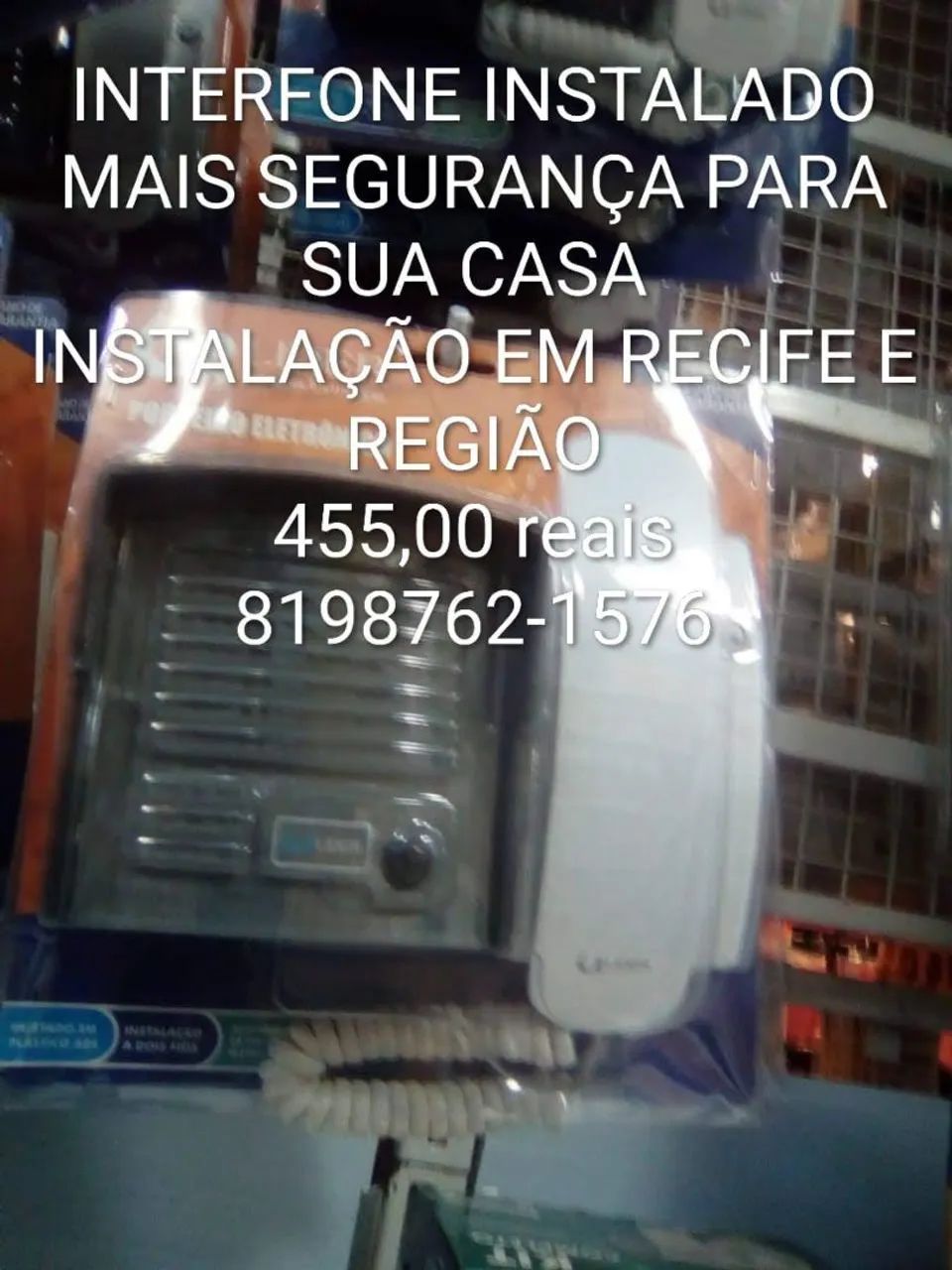Interfone porteiro eletrônico instalado  - Foto 2