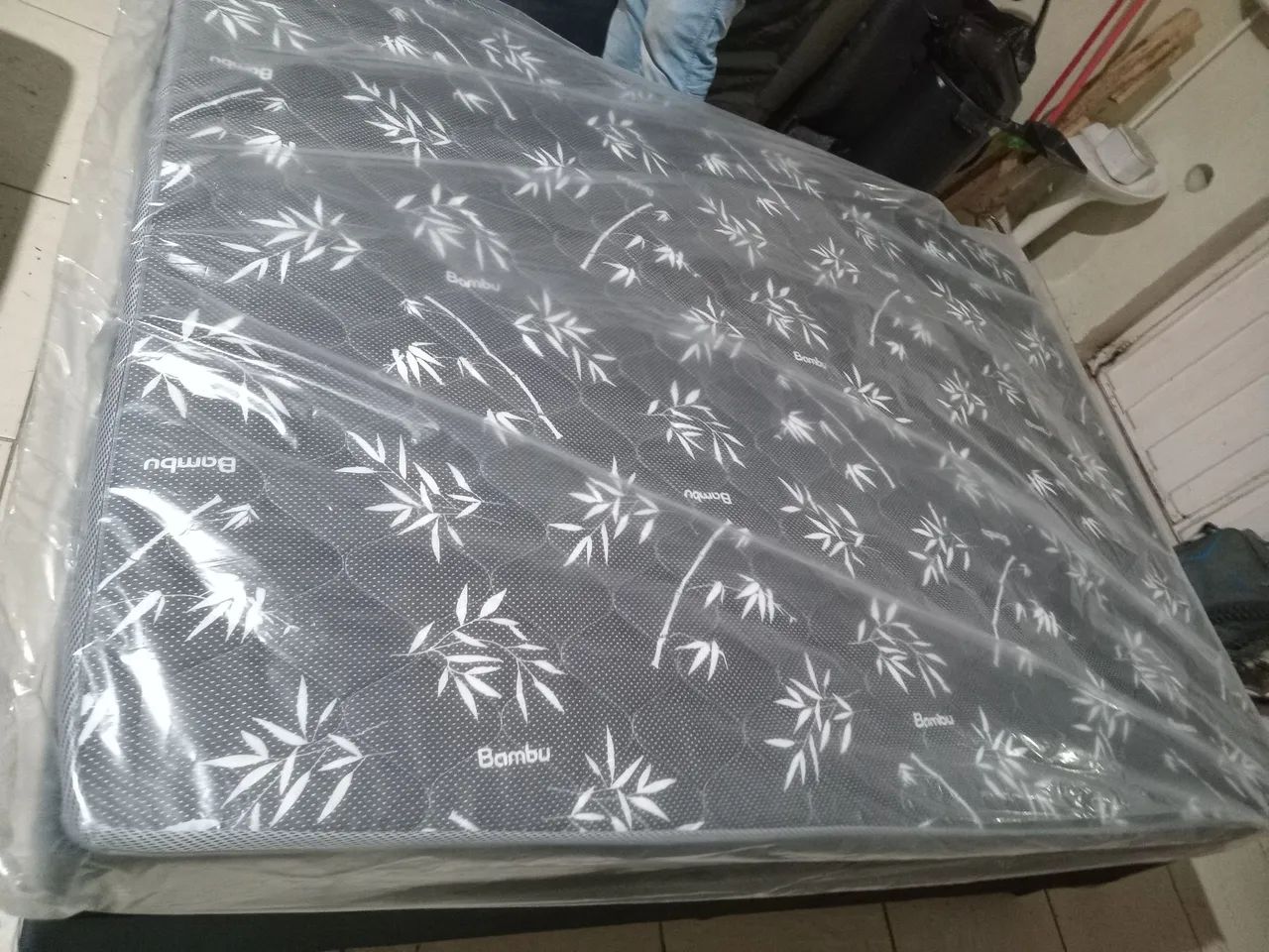 Cama box casal padrão 138x188 nova - Foto 4