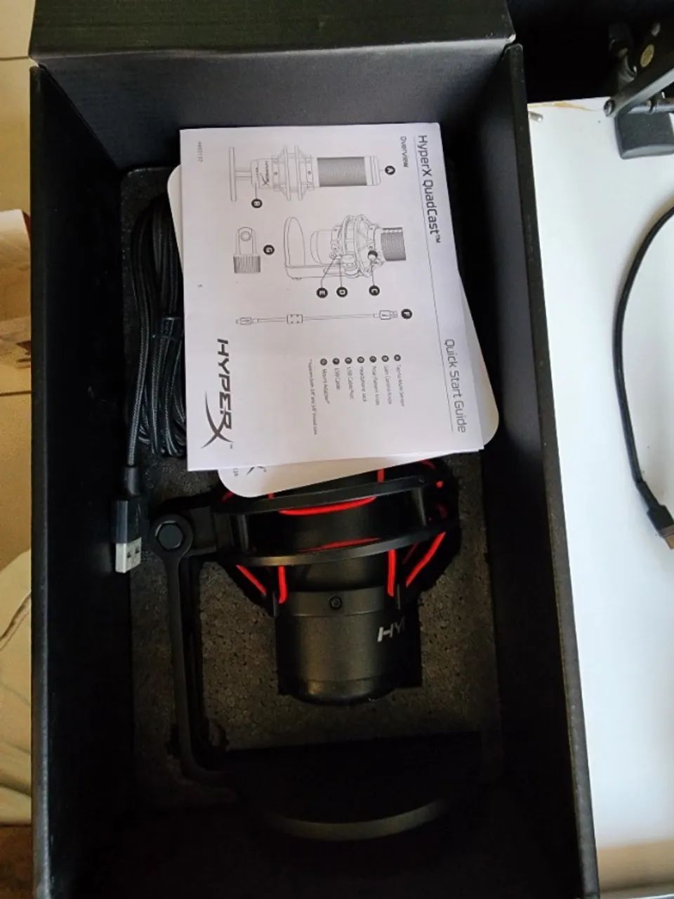 Microfone HyperX QuadCast + Braço Articulado - Foto 4