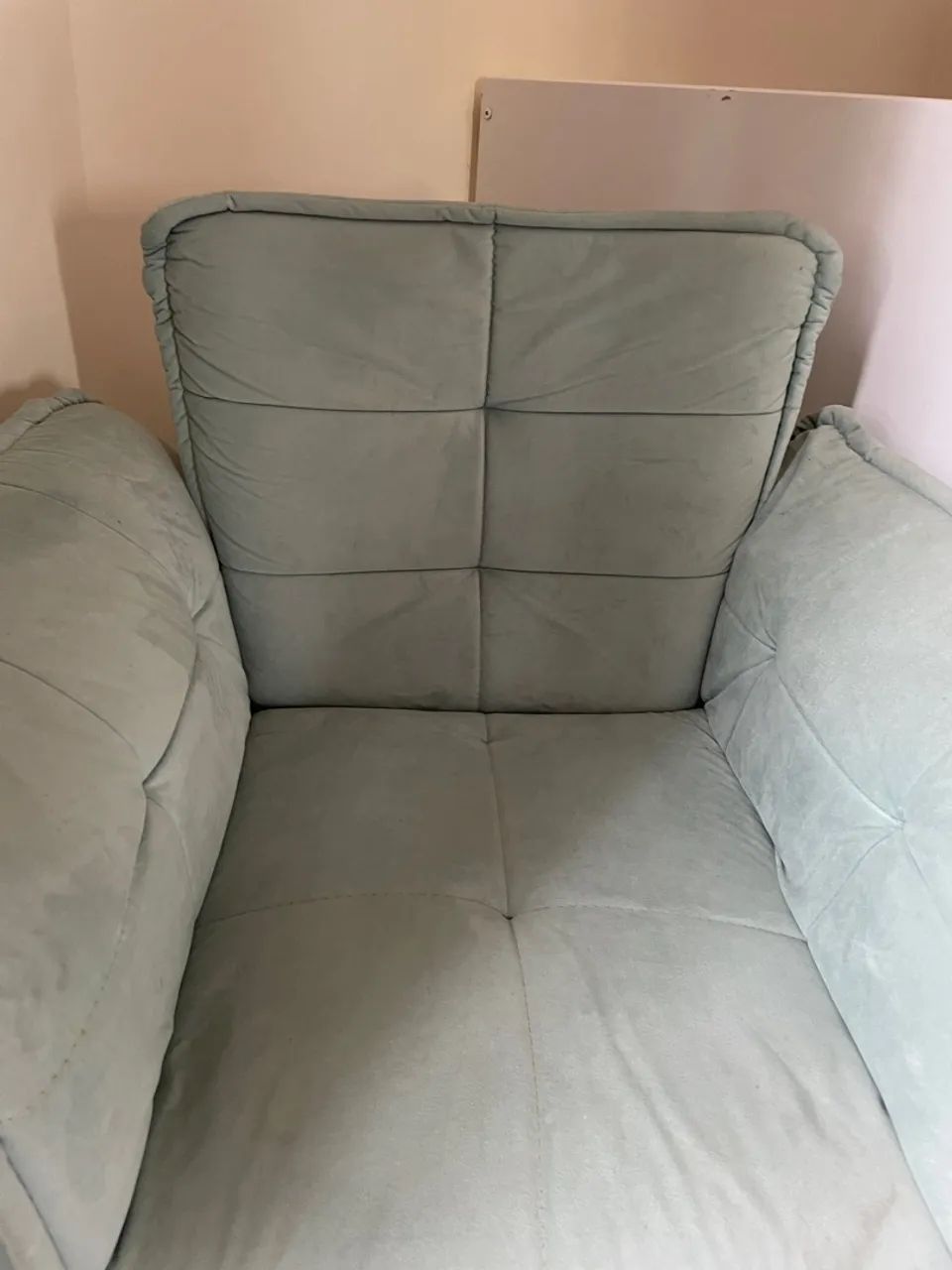 Poltrona Decorativa Verde-Clara - Confortável - Foto 4