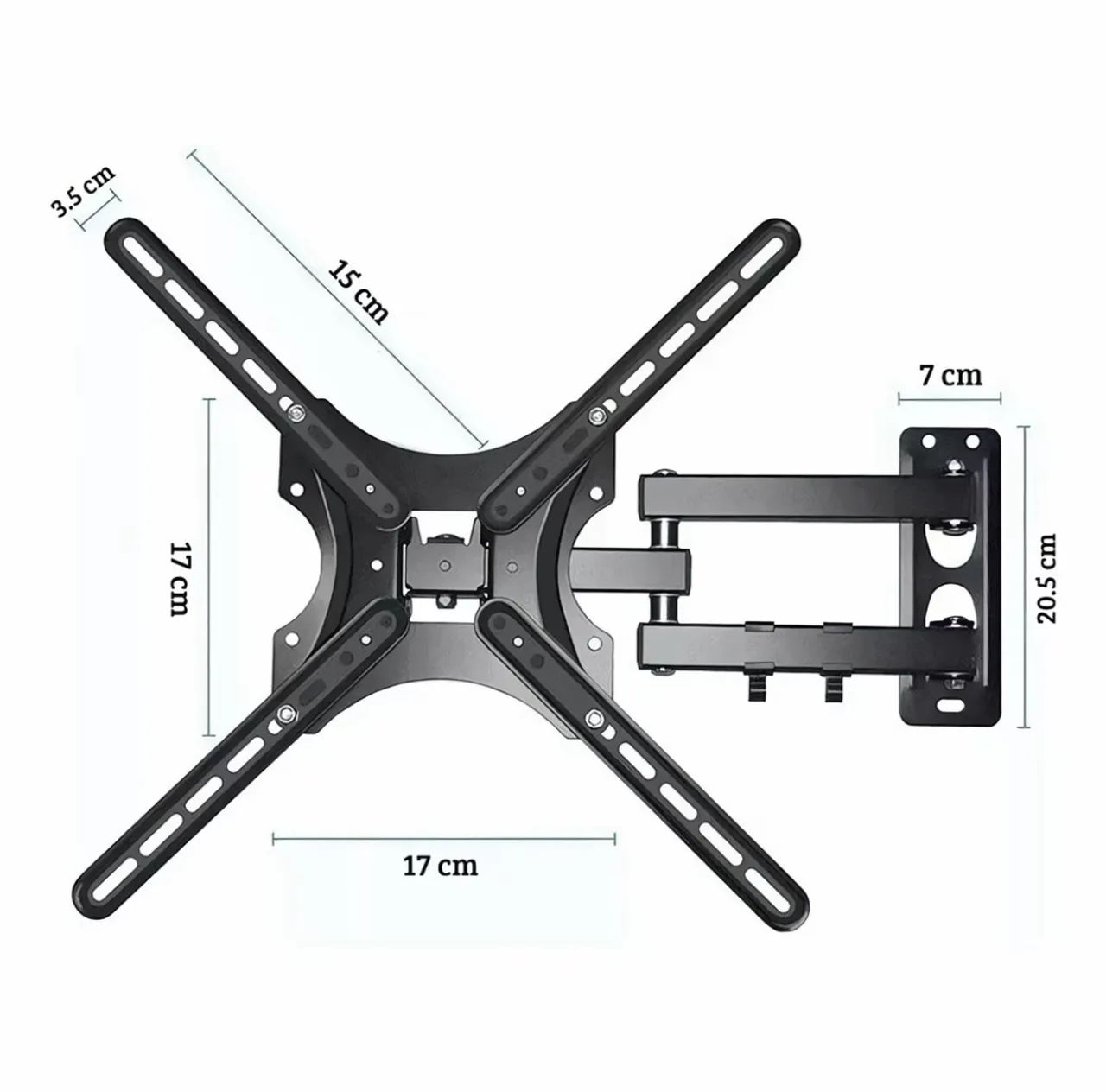 Suporte Articulado Universal de Parede para TVs 16-55 polegadas,Movimento completo - Foto 3