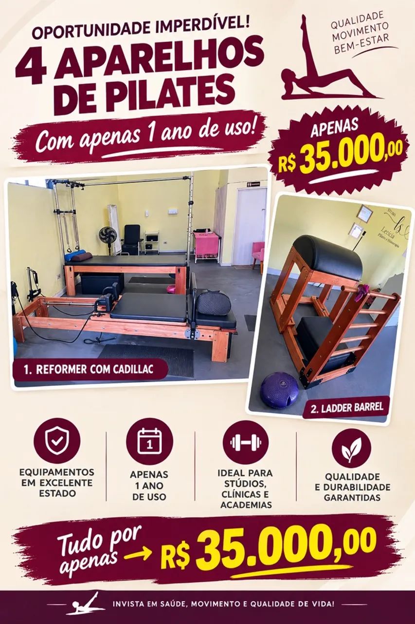 Studio de pilates completo 