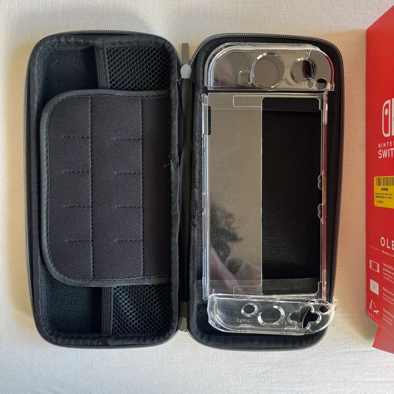 Nintendo Switch Oled com case e capa de proteção  - Foto 3
