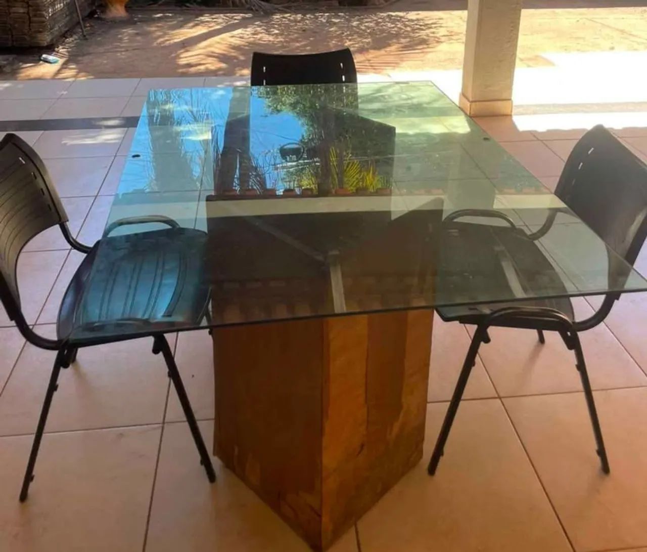 Mesa de vidro 