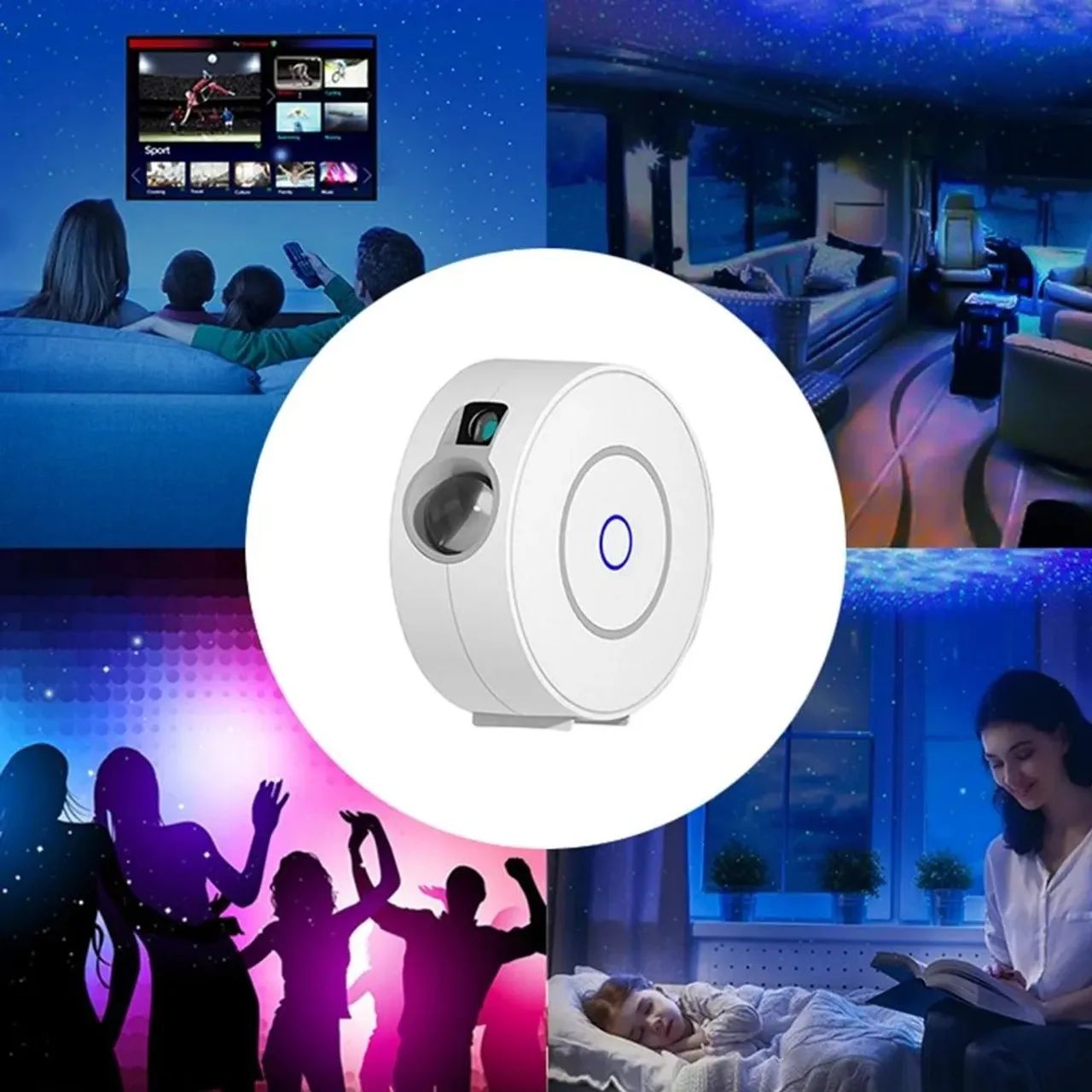 Projetor de estrelas luminária kabum