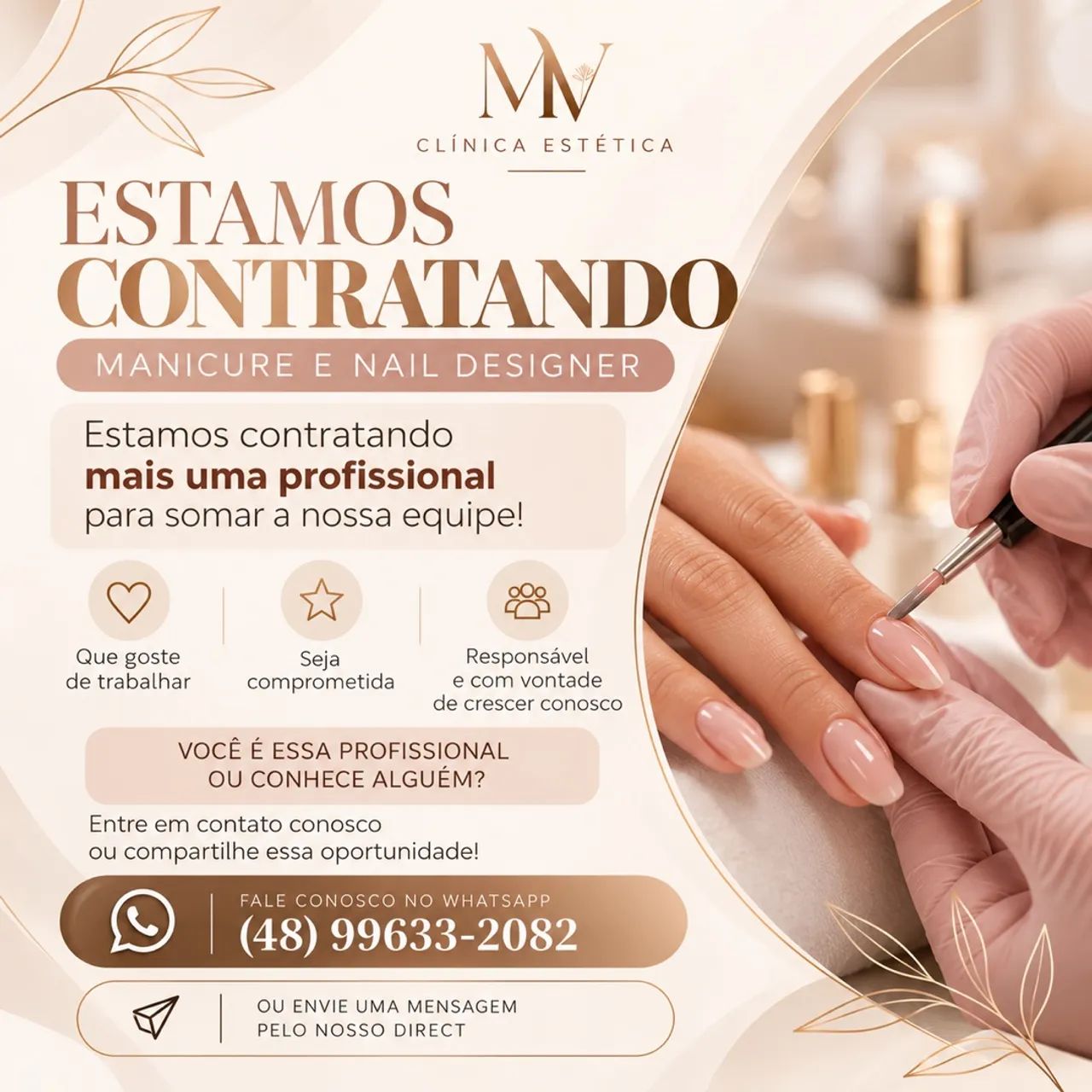 Vaga para manicure