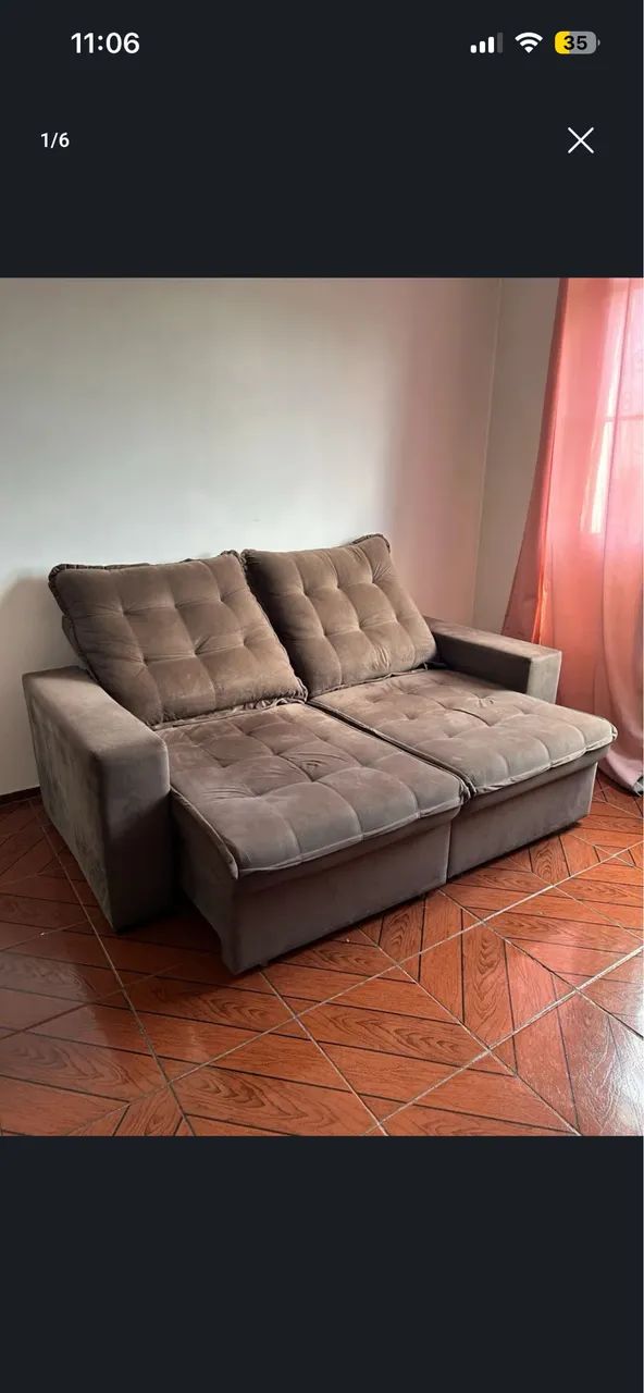 Sofá reclinavel 2m - Foto 2
