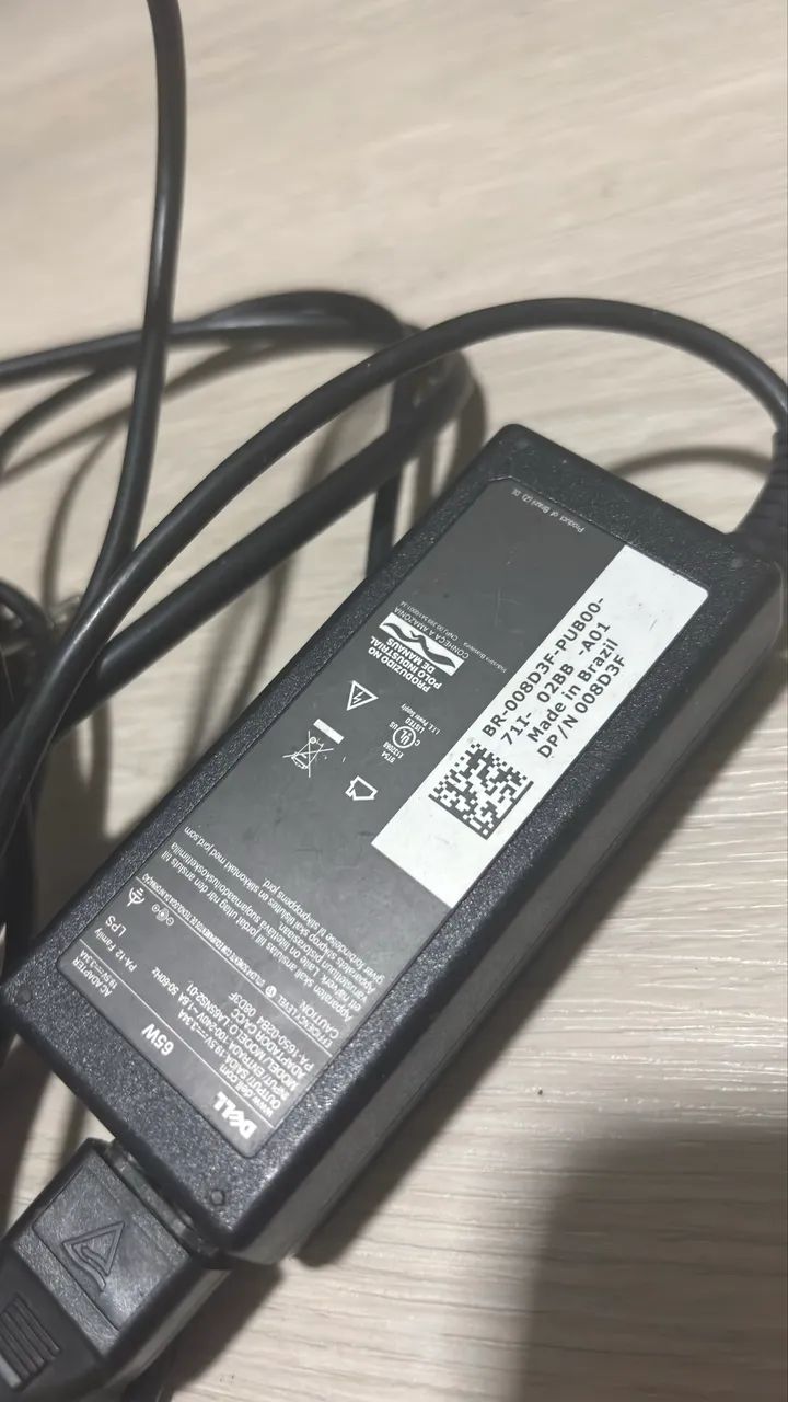 FONTE ORIGINAL DELL 65W - 19,5V 3,34A