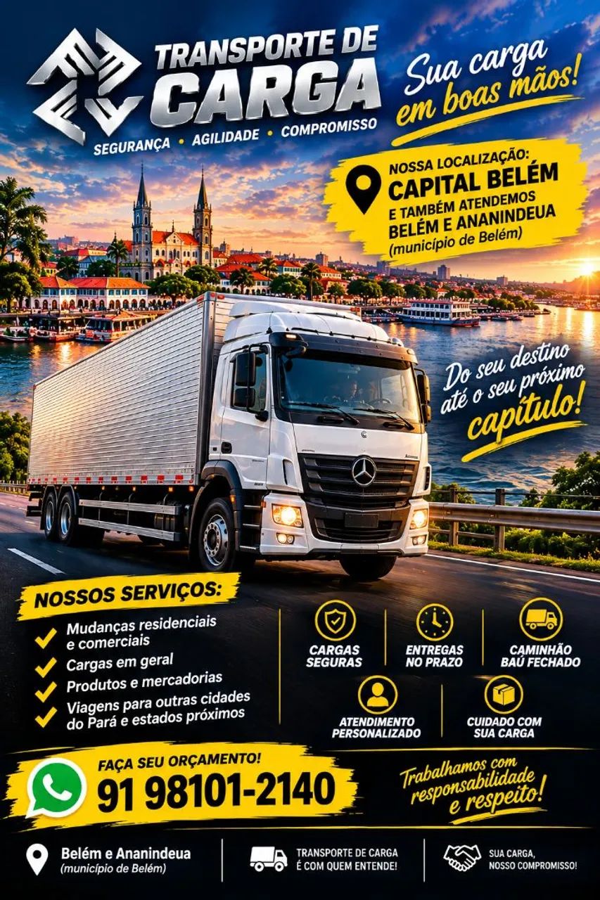 Frete Caminhão Baú Grande
