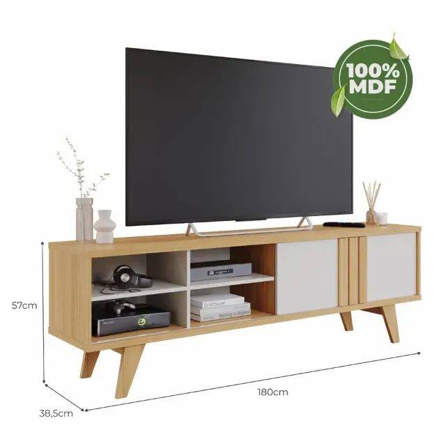 Rack Paraty 100% MDF para TVs de até 60 Polegadas - Entrega Imediata! - Foto 3
